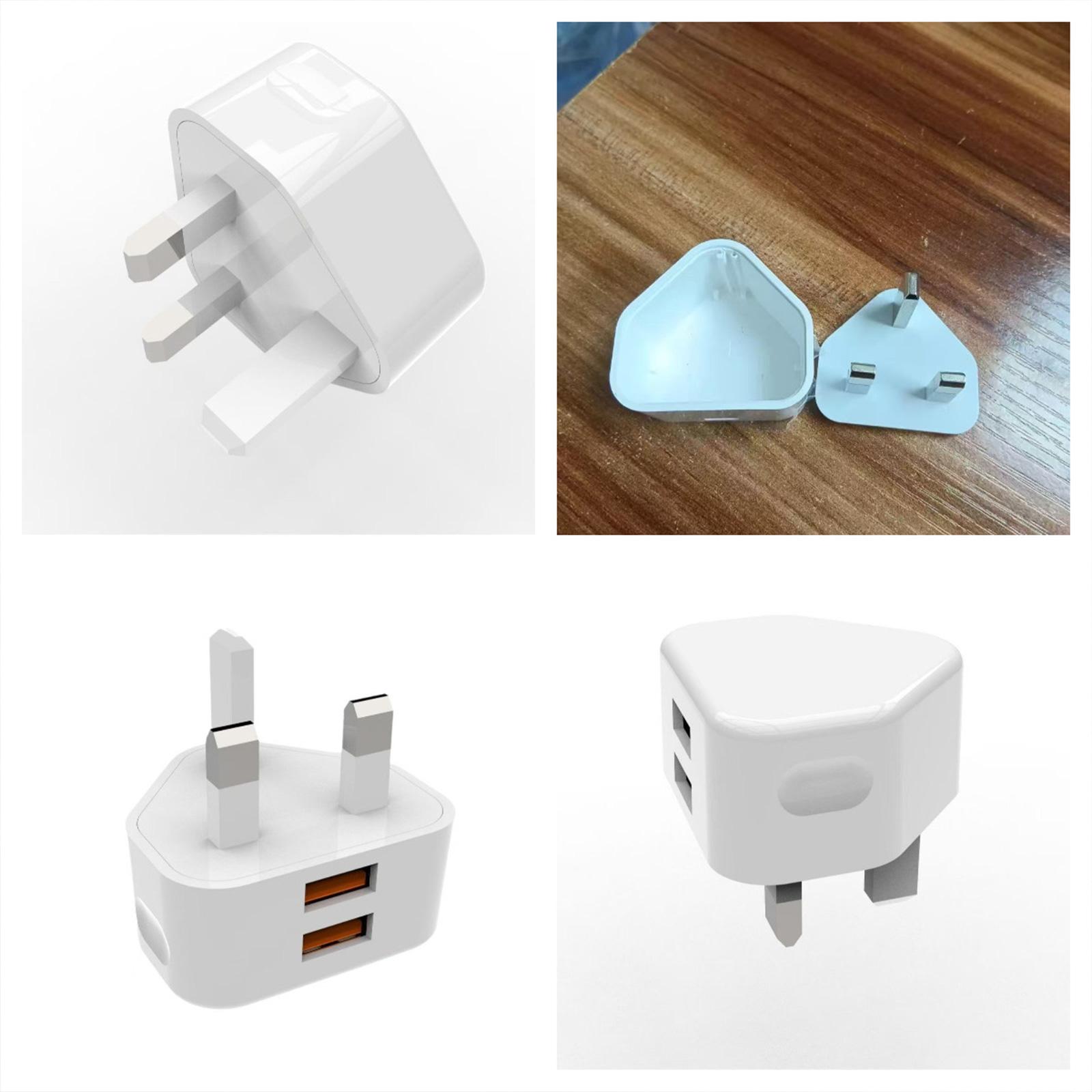 

Multipurpose Double Port Plug Storage Box With Hide Compartment Portable Accessory for Home Organization Daily Use