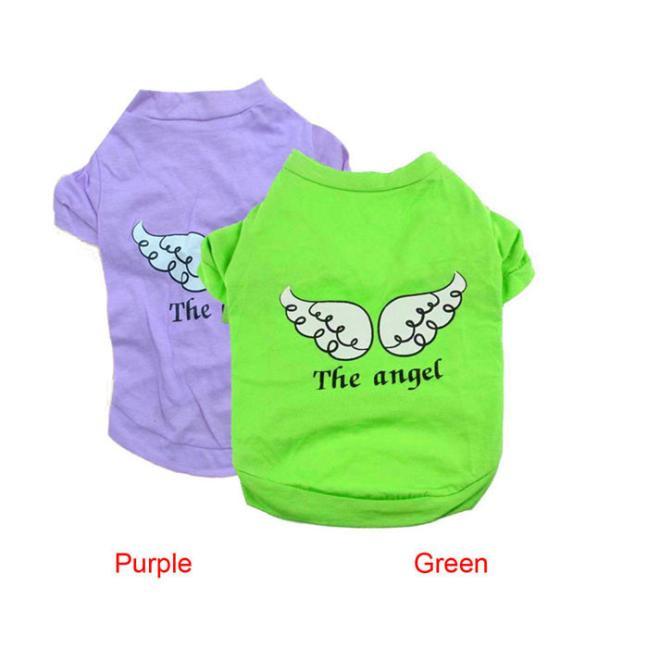 

New Fashion Dog Pet Spring Summer The Angel Vest Sleeveless T-Shirts Clothes