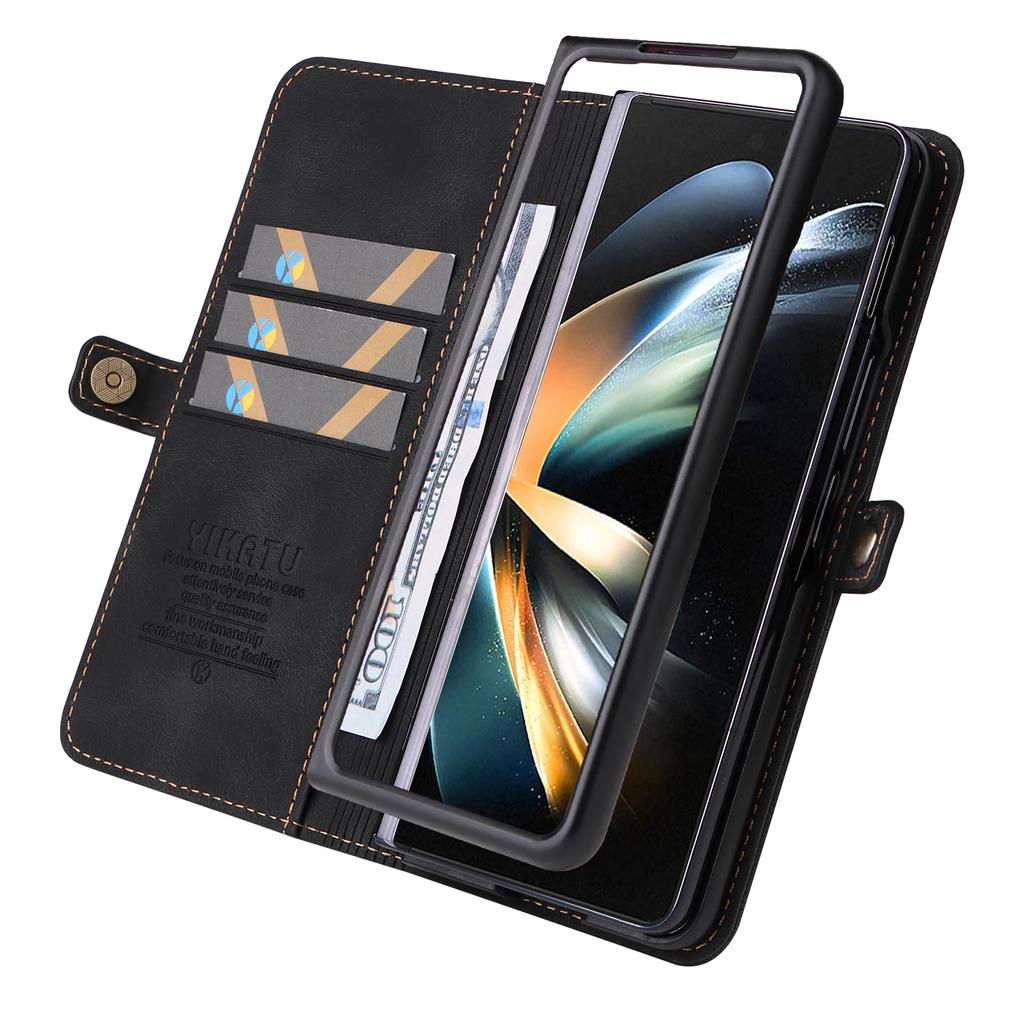Nárazuvzdorné pouzdro pro Samsung Galaxy Z Fold 6 Z Fold 4 Flip Cover Skládací stroj Kožené pouzdro Ochranné pro Sam Z Fold 3 Cover