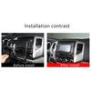For Toyota Tacoma 2011-2015 ABS Carbon Fiber/Red Car Central Control Air Conditioning Vent Decorative Frame Car Accessories