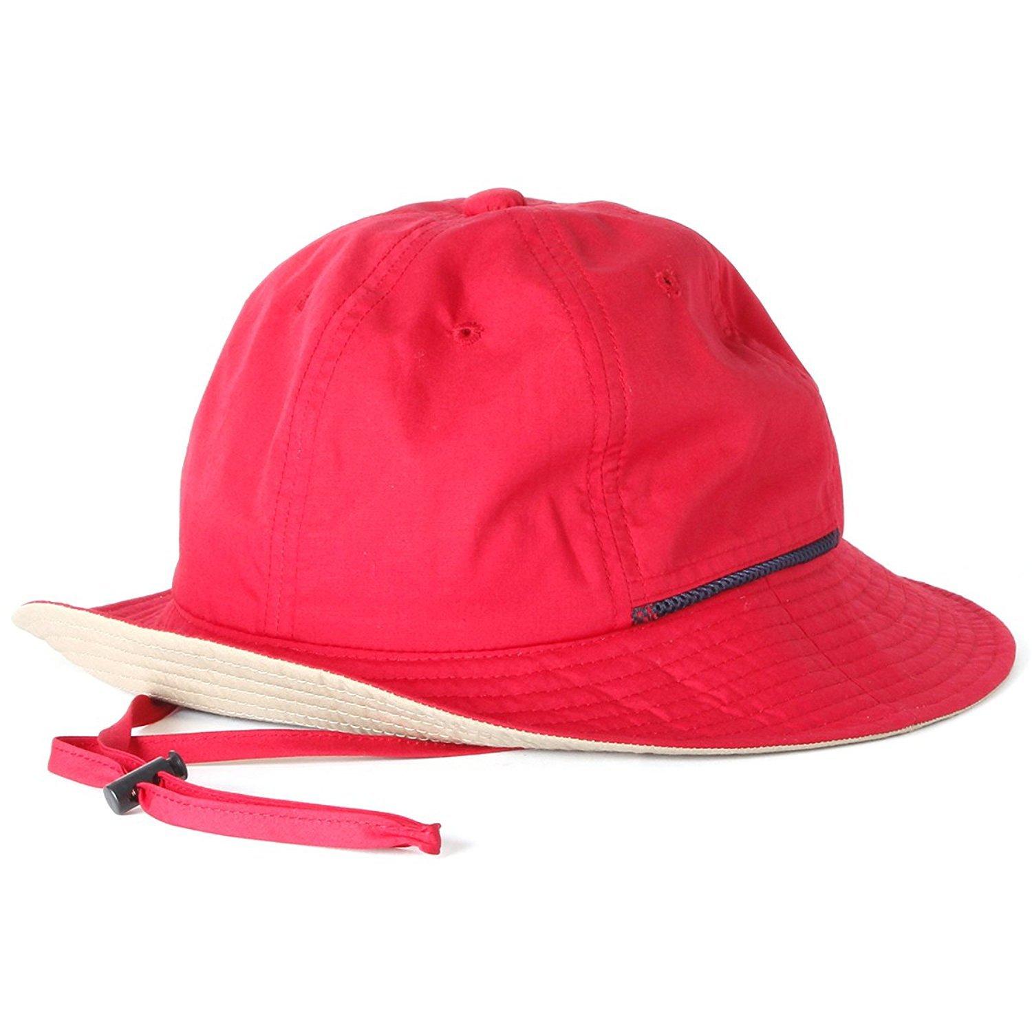 

BASIQUENTI Safari Hat Metro Hat One Size Fits All Teflon Metro Hat (Water-Repellent/Hand Washable), Unisex, (Red)
