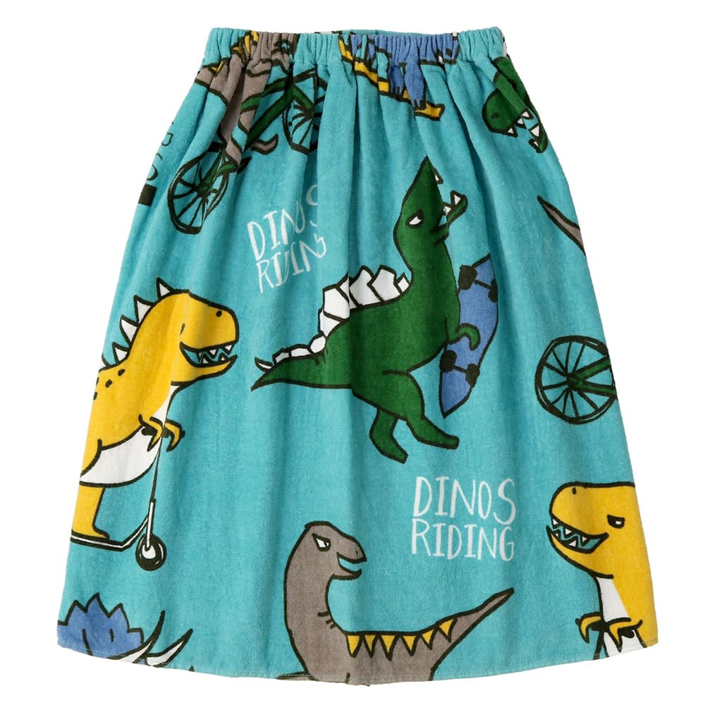 

Пляжное полотенце-халат с именем pool wearable bath wrap swimming Dinosaur 60x120cm [Santowa] для мальчиков, полотенце, 100% хлопок, рисунок по всей поверхности, бирка, полотенце,
