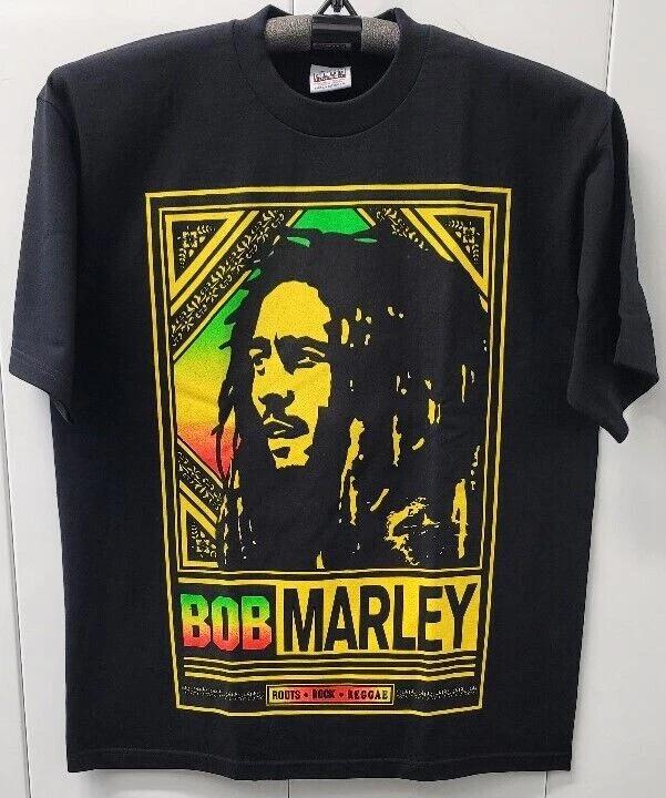 BOB MARLEY T-shirt Reggae Legend Rasta Graffiti Art Tee Adult Black New XXXXL