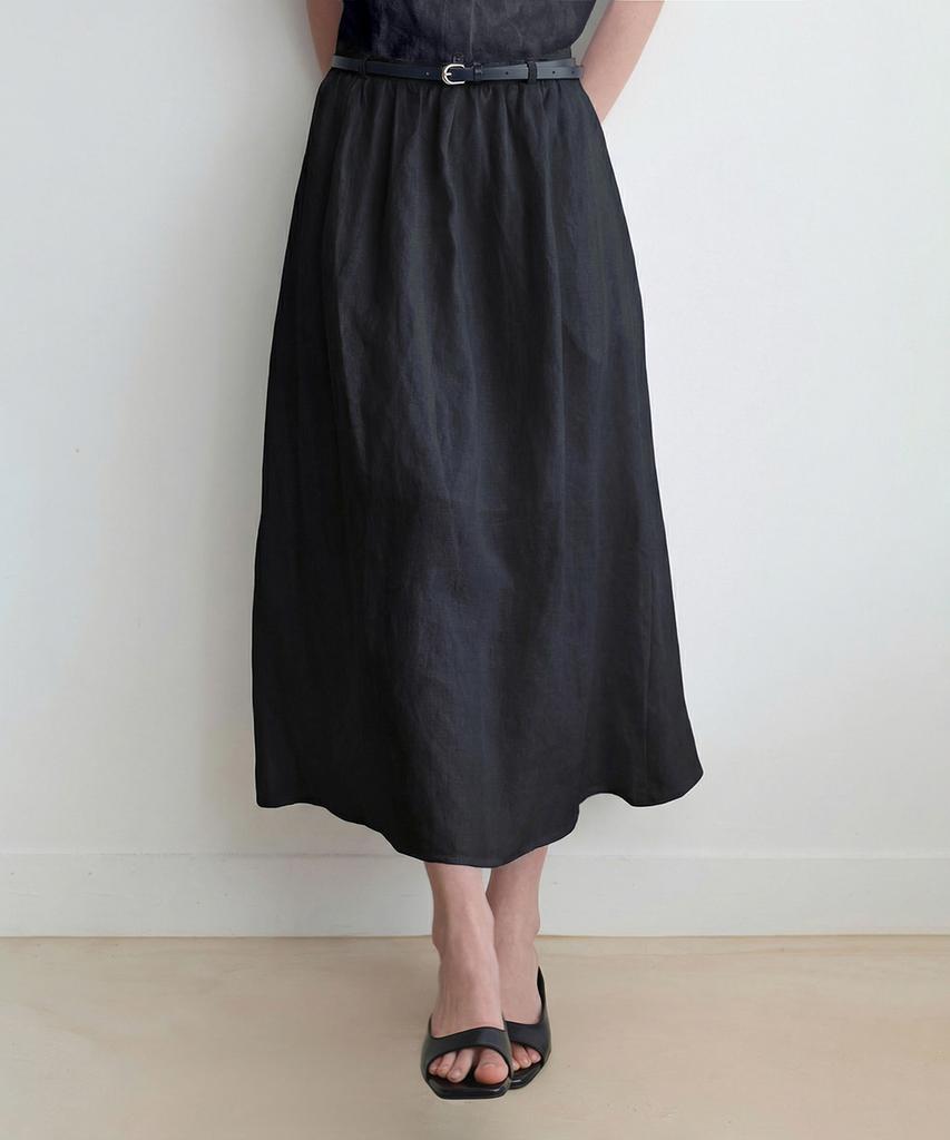 Le Nav Esu Linen Skirt (Black)