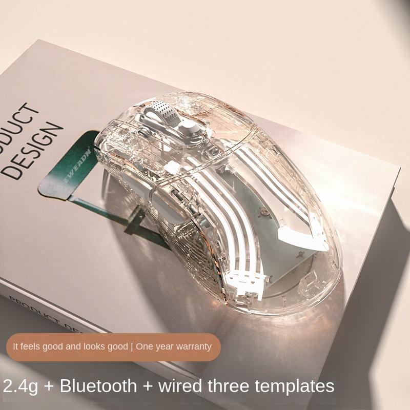 Transform Your Gaming with NJ80 Transparent Wireless Mechanical Gaming Keyboard