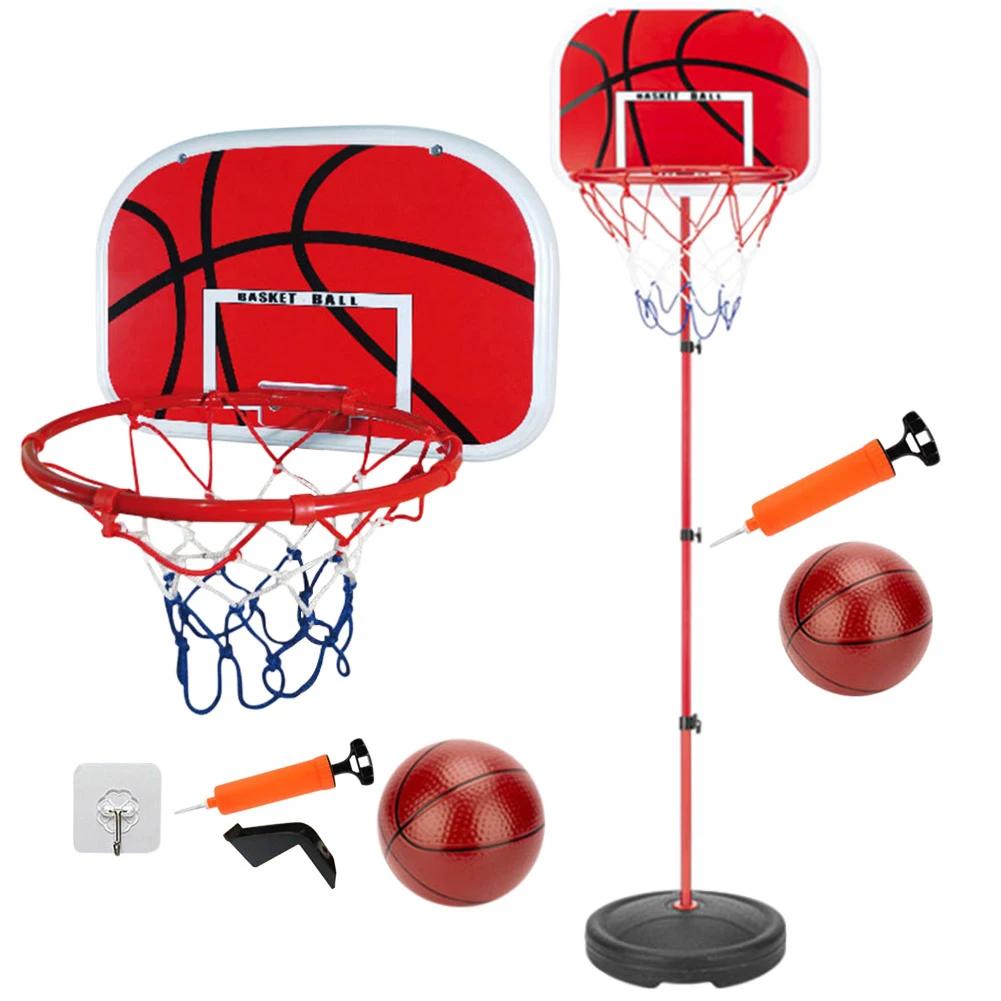 Mini Basketball Hoop with Ball and Pump Portable Basketball Hoop Adjustable Basketball Hoop Set Indoor Outdoor Play for Kids