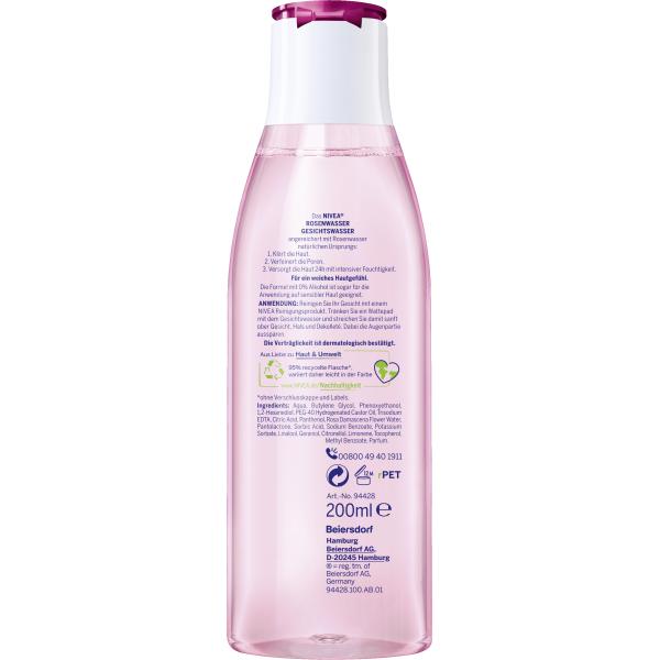 NIVEA Rose Water Facial Tonic 200ml