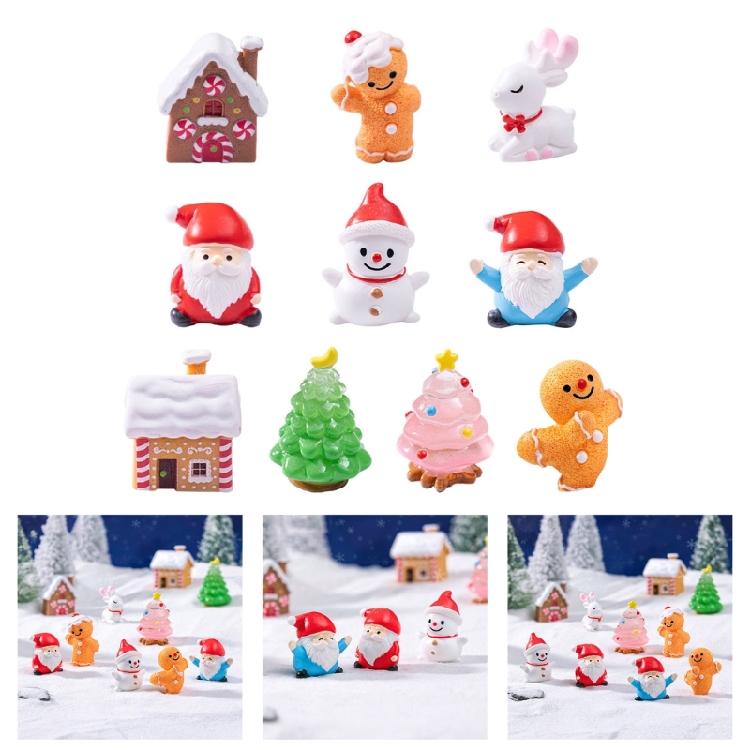 Obrutbar Julkristallkula Prydnad Jultomte Snögubbe Harts Hantverk Kreativ Design För Hem Kontor Dekoration