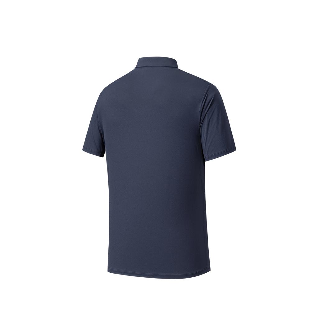 Anta Champion Breathable Mens Short Sleeve Polo Shirt Men Polo Shirts Jing-Mo-Blue 152620157-3