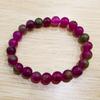 8mm Natūralus arbūzas turmalinas Apyrankė Crystal Reiki Gem Akmens turmalinas Karoliukai Apyrankės Moterims Mados Papuošalai Dovanos