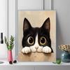 Tuxedo cat Pattern  3pcs 100% Round Full Drill 5D DIY Diamond Painting Embroidery Cross Stitch Rhinestone Décor