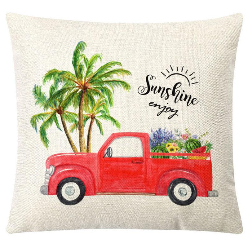 Pillow Nordic Linen Pillow Cover Spring Living Room Sofa Cushion Lumbar Cushion