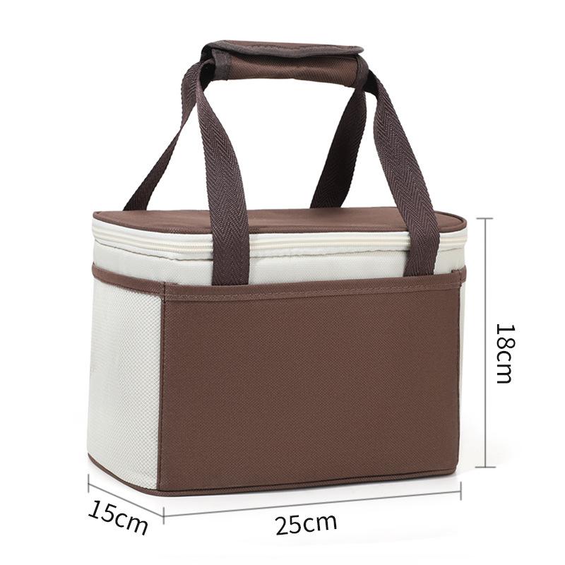 Large Capacity Tote Bento Insulated Lunch Bag Picnic Food Box Storage Ice Cooler Thermal Bag Portable Handheld Insulation Bags