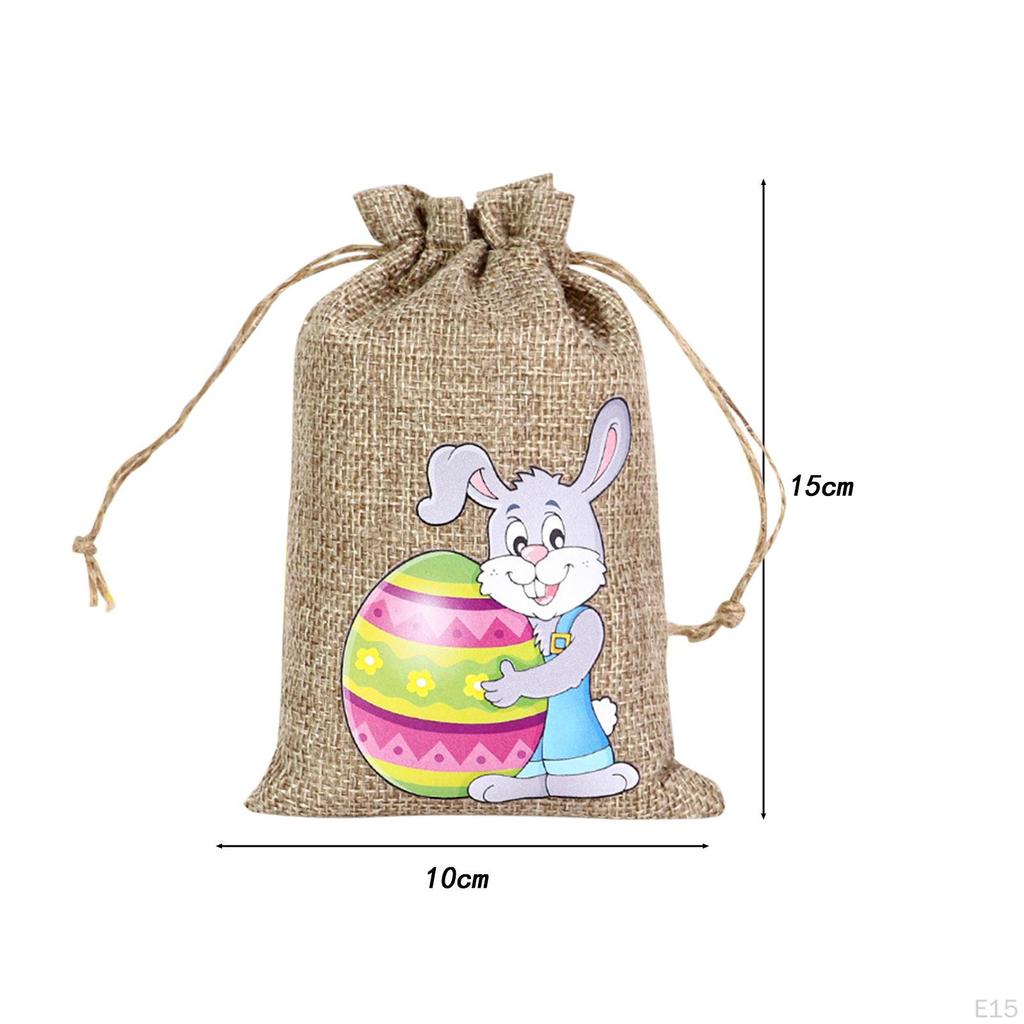 Drawstring Bag Easter Bunny Party Candy Treat for Wedding