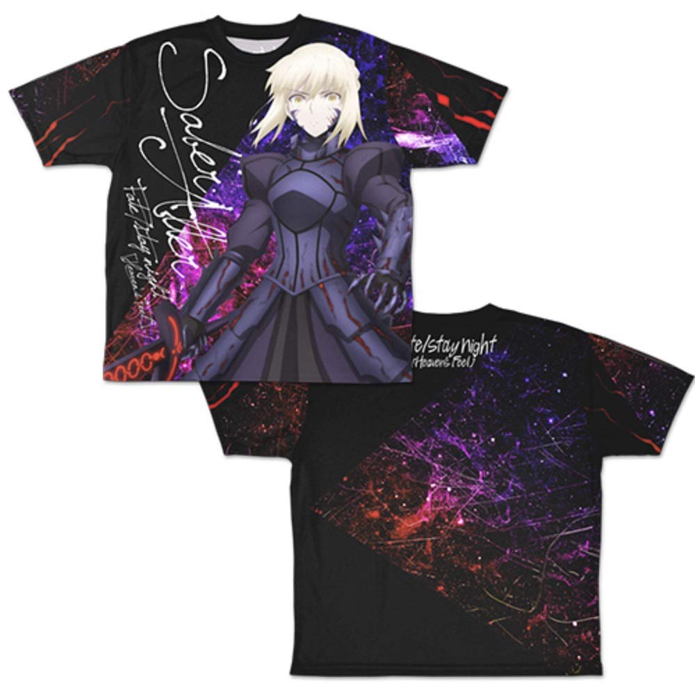 Night HF Saber Alter Full Graphic S Size Fate/stay Double-sided T-shirt