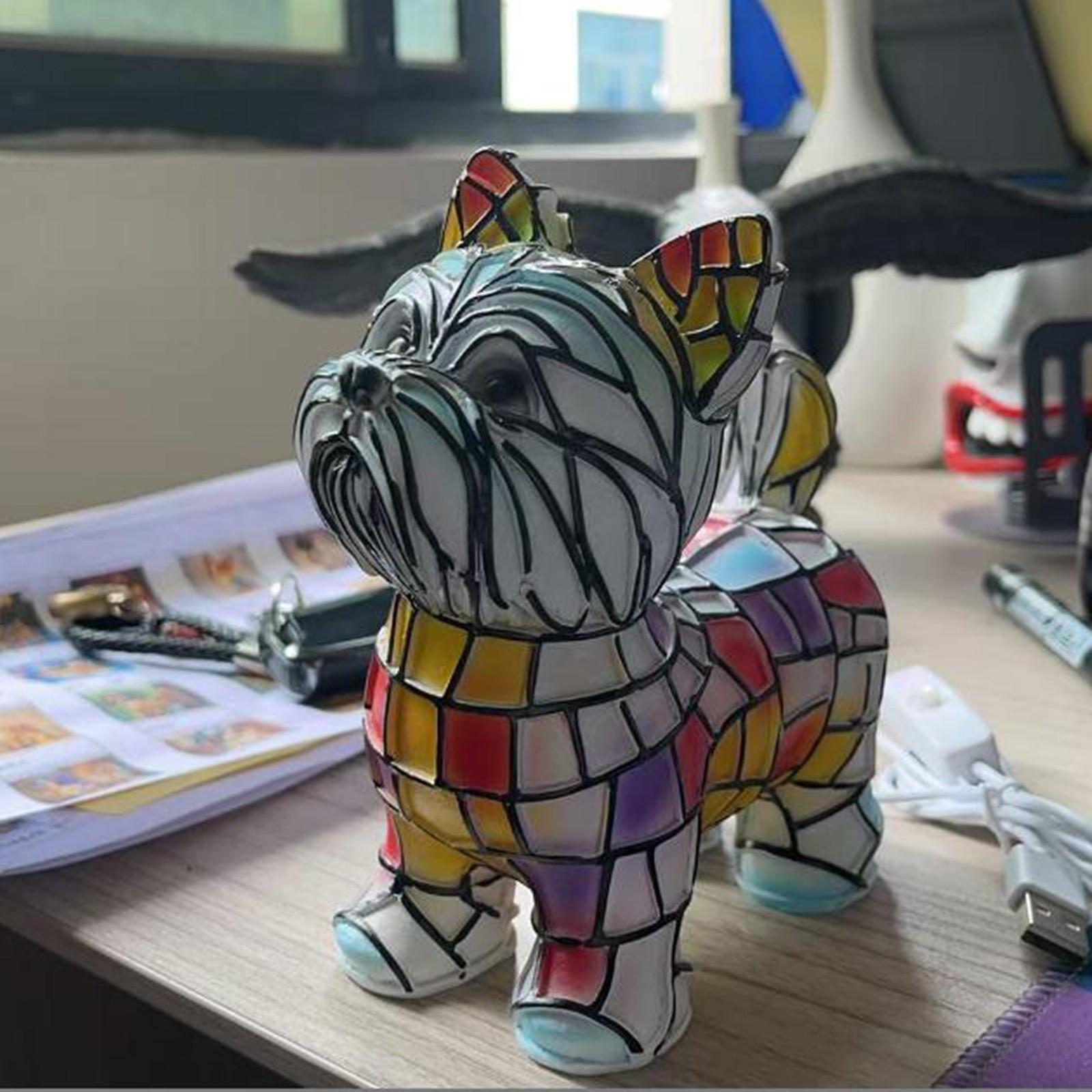 

Ночной светильник Dog Series Art, французская лампа, лампа Corgi, настольный ночник с витражной смолой, светодиодный столик для милых питомцев, винтажный декор для дома в виде животных One Size