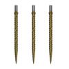 TOUCH POINT II Replacement Dart Steel Color Titanium Pack of 3 Tips, Point, Design, Coated, (CSDA-GZ9-41)