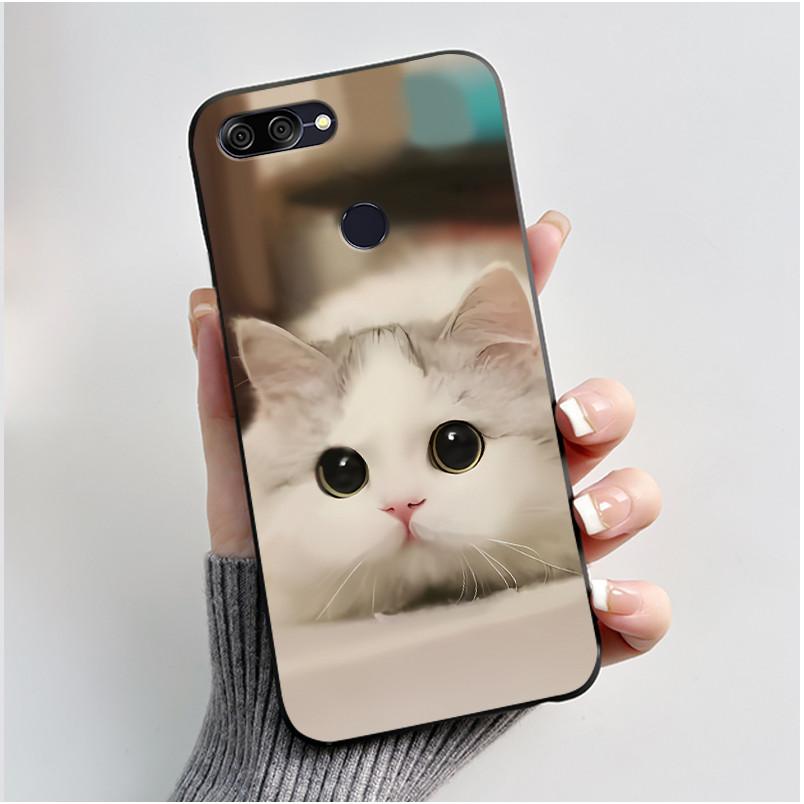 For Asus ZenFone Max Plus M1 ZB570TL X018D Case Aesthetic Cat Cartoon Soft TPU Silicone Back Protective Cover Coque Fundas Capa