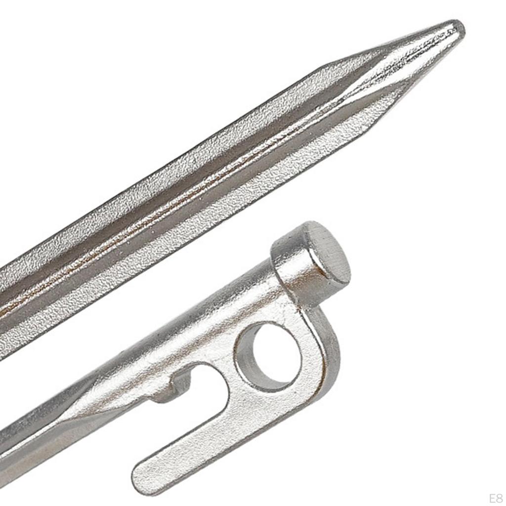 201 Stainless Steel Tent Stakes 4pcs Heavy Duty And Durable Pegs Hook for Campings Outdoor