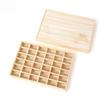 1Pcs Wooden Stackable Exquisite Jewelry Display Holder Portable Ring Earrings Necklace Organizer