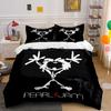 Conjunto de Roupa de Cama com Design Stick Figure Pearl Jam Capa de Edredom Capa de Edredom Fronhas (1*Capa de Edredom 2*Fronhas, sem enchimento de edredom)