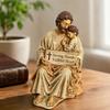 Saint Joseph Hand Painted Figurine Resin Catholic Religious Statue Home Desk Decor Spiritual Gift Ornament