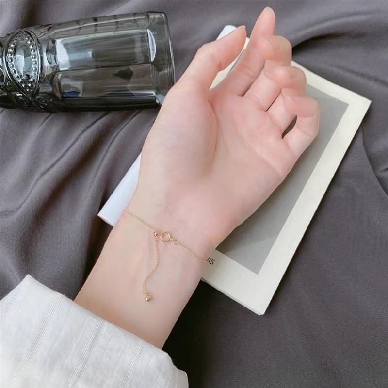 Hetian Jade Safety Buckle Bracelet: Women's Luxury Retro Palace Style Lucky Bead Bangle.