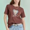 Maxza VinTage HearT PrinTing Crop T shirT zd06qT002on