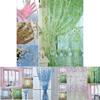 Floral Tulle Curtains Country Style Home Decor Multicolor Print 106/79in Rod Type