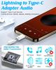 Lightning Female To Type C Audio Headphones Cable Adapter for IPhone 17 16 15 Pro Max IPad MacBook Headset Aux USB C Converter