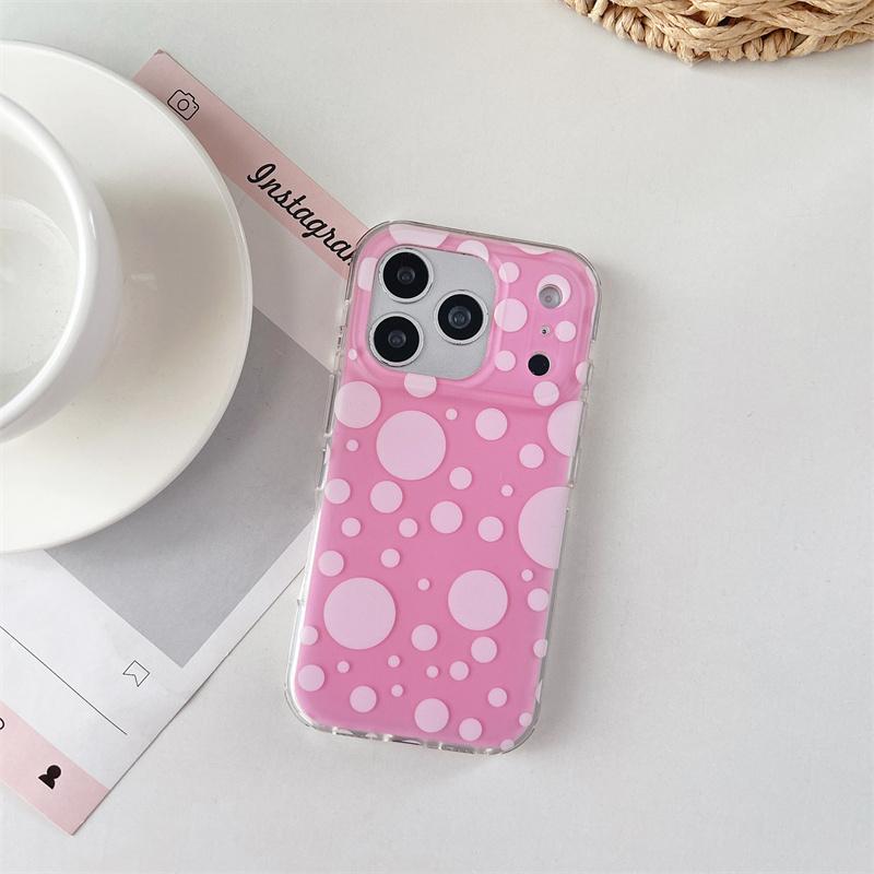 

Модный Прозрачный Чехол Для Телефона С Крупным Горошком Для iPhone 14 15 16 17 Pro Max INS Милый Большое Окно Ударопрочный Защитный Чехол For iPhone 17ProMax