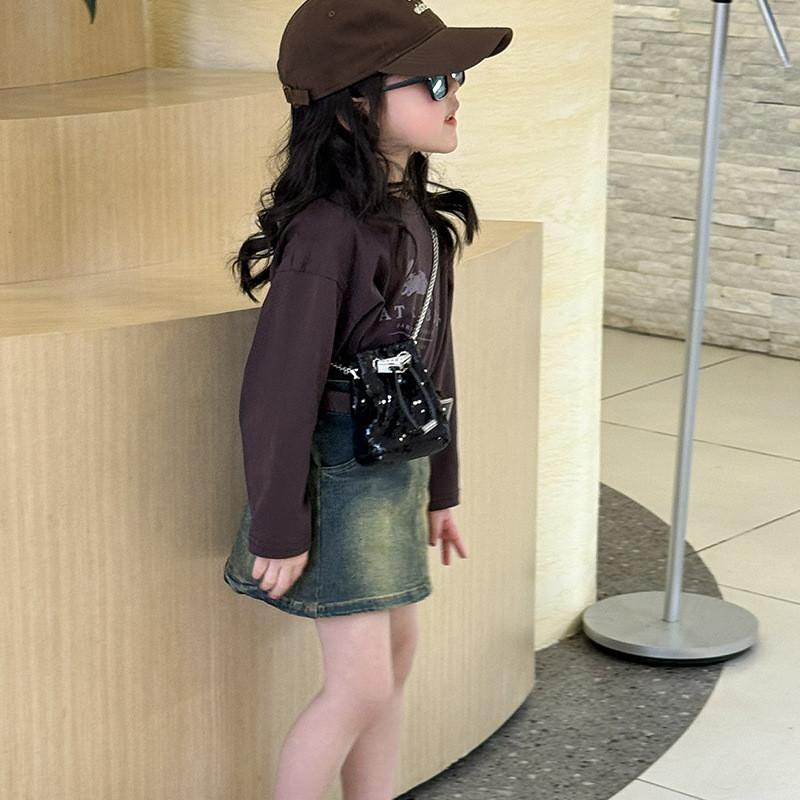 Trendy Mini Sling Bag For Kids With Shimmering Sequins Lightweight Shoulder Bag