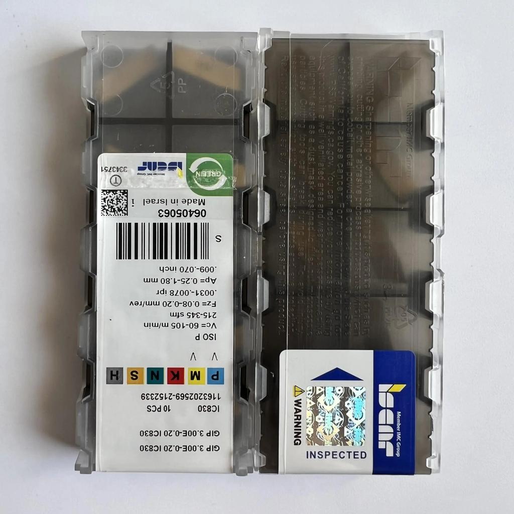 ISCAR / GIP3.00E-0.20 IC830   Industrial Indexable Carbide Inserts 10 Pcs