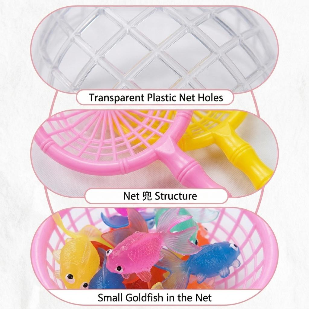 Plastic Fish Net Toy for Kids Small Goldfish Fishing Net Pond Aquarium Net Catch Net Party Favors