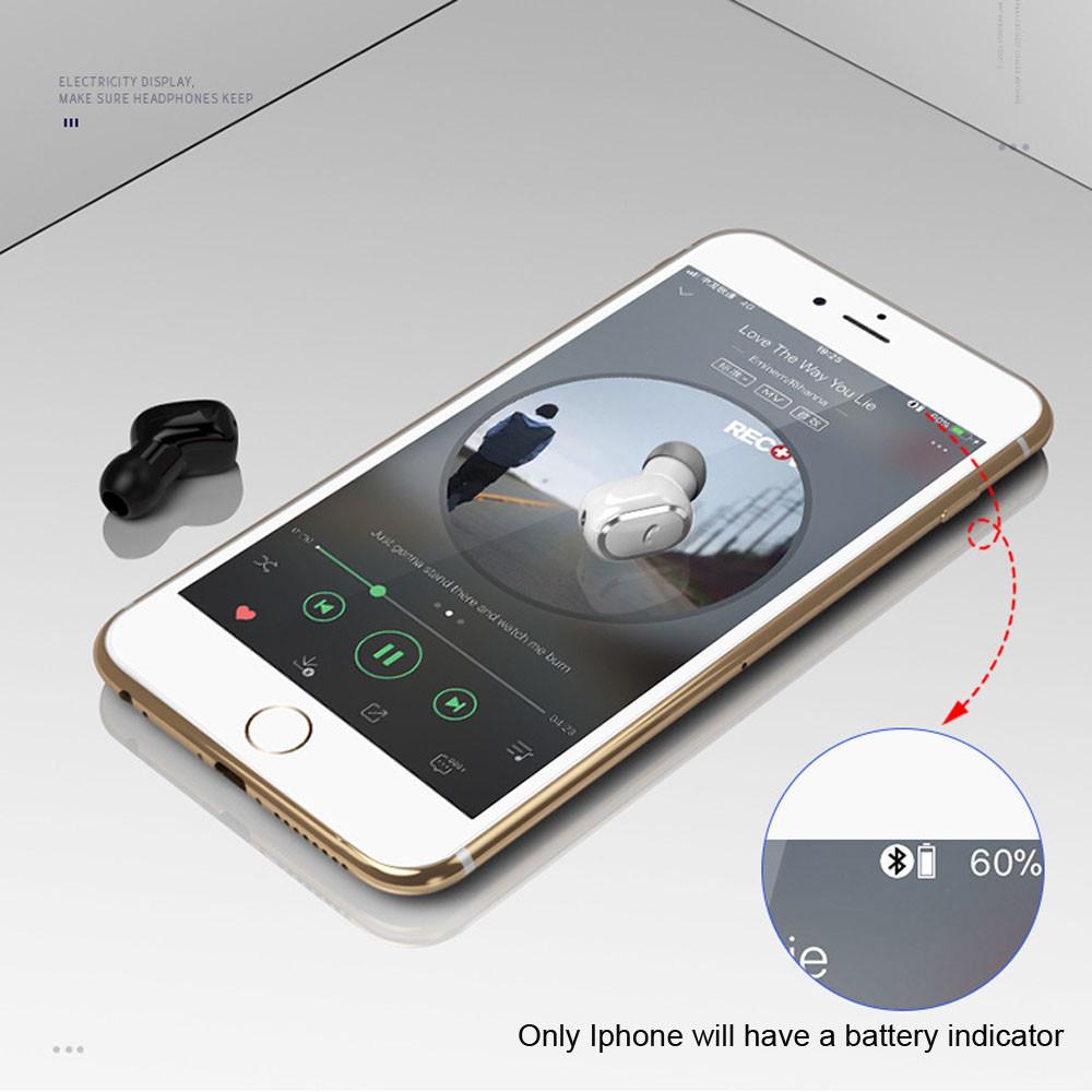 Bluetooth 5.0 Single Earphones Wireless Waterproof Mini In-ear HIFI Headset