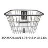 Silver Iron Front Bicycle Basket for Women, Universal Handlebar Mount Storage Carrier for City Bike and E-Bike