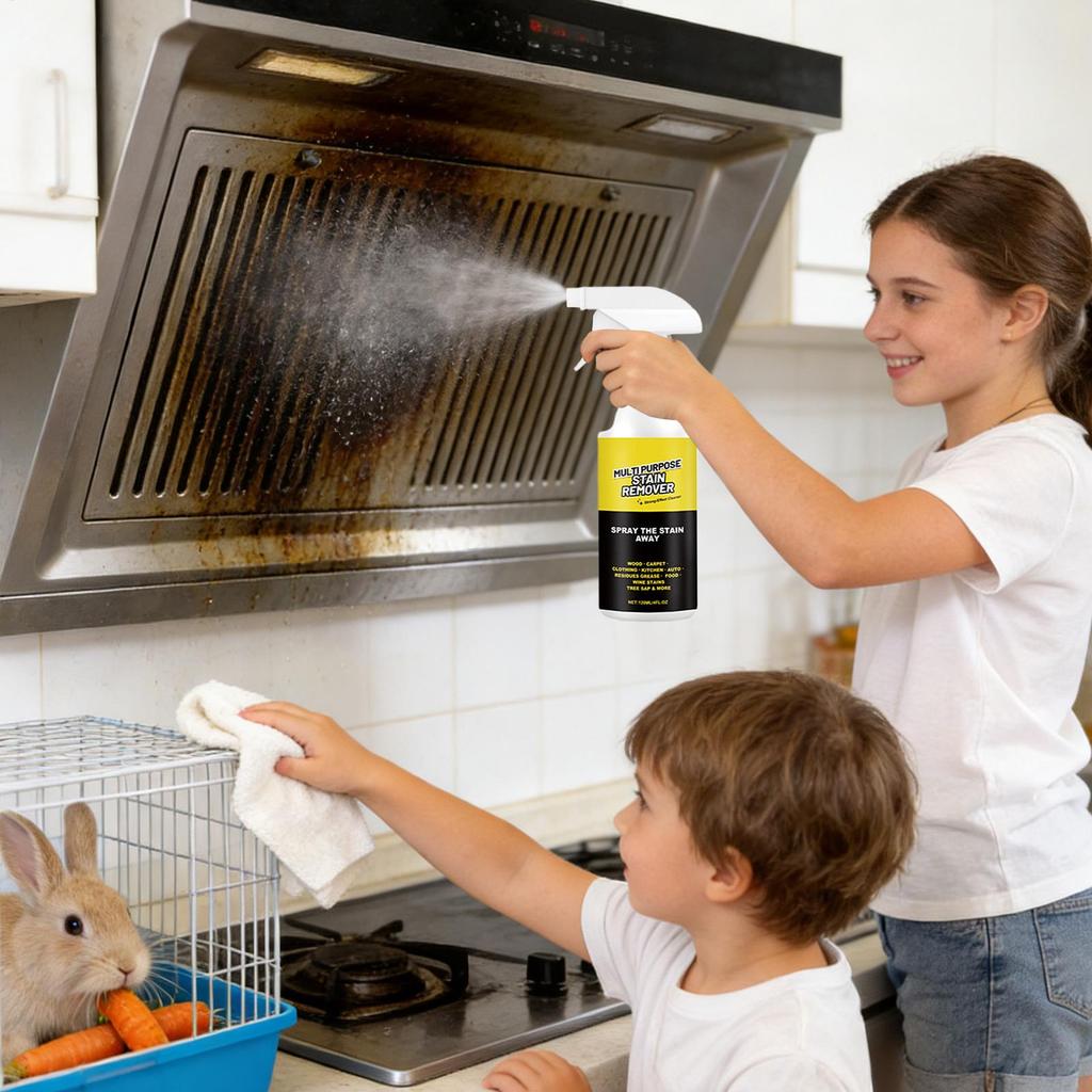 Oil Stain Cleaner Spray kitchen grease cleaner spray Gentle Degreaser Scented Kitchen Stain Remover Kitchen Degreaser Spray