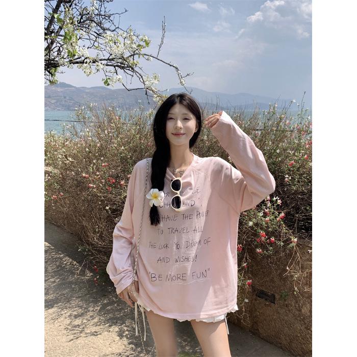 

Women s Mint Green Long Sleeve Sunscreen Cardigan - Lightweight, Loose, and Semi-Transparent XXL рожевий