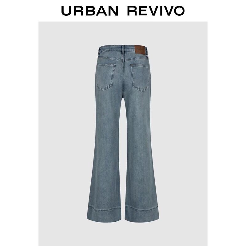 UR2026 Women s Washed Flared Jeans 30