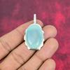 Chalcedony 925 Solid Sterling Silver Pendant, Handmade Gemstone Pendant Jewelry, Gifts For Wife Brand New Pendant