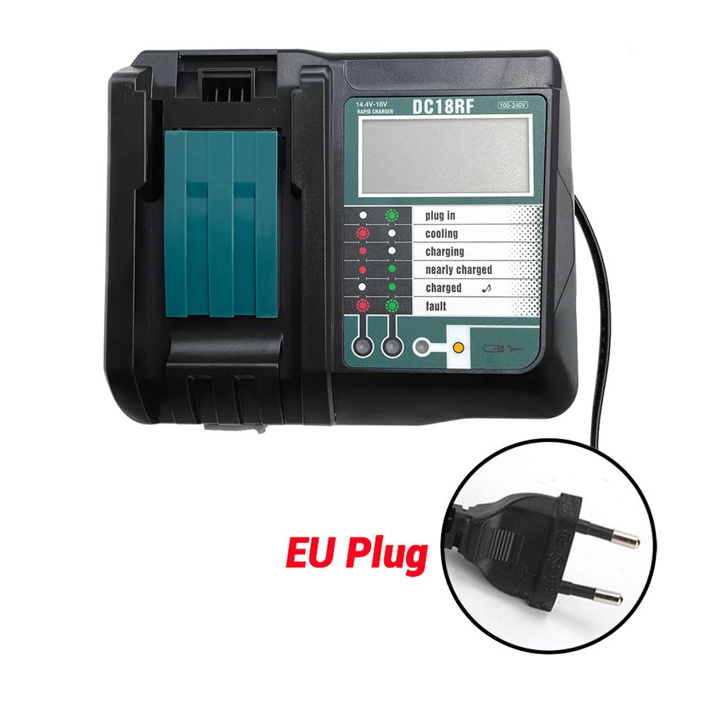 DC18RF Li-ion Super Fast Charger for Makita 14.4V-18V Lithium Battery BL1860B,BL1830,,BL1415,BL1440 with LED Screen, USB Port