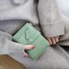 Multi-card Slot Women Card Bag Folding PU Leather Coin Purse Simple Short Women Wallets  Girl