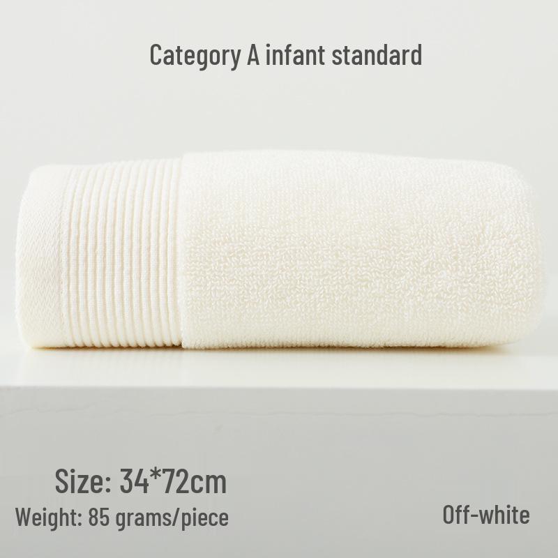100% Cotton Class A Absorbent Lint-Free Towel for Face Washing and Bathing - Ideal Adult Gift 32x72 cm