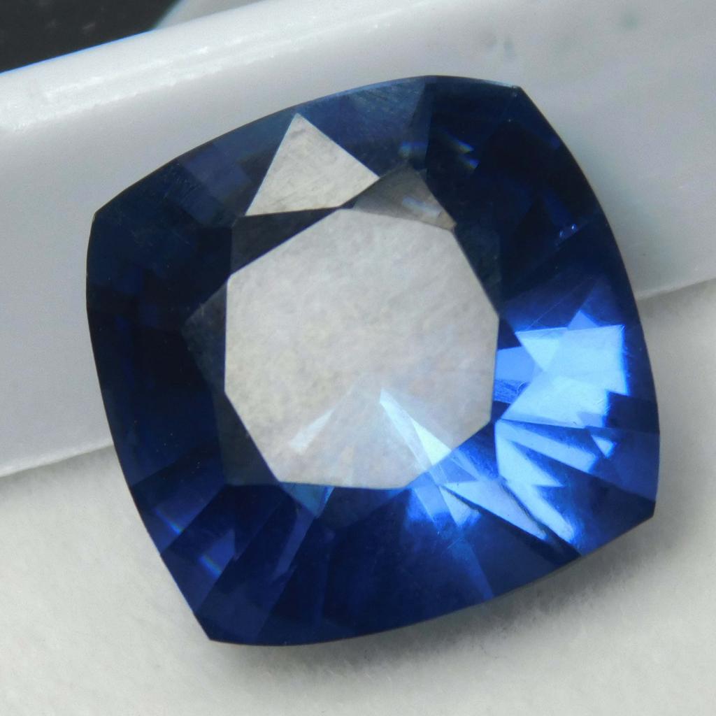 10 Carat Blue Sapphire Square Cushion Cut Natural   Loose Gemstone