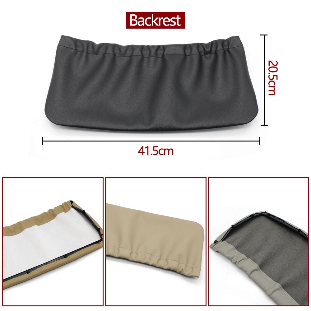 Car Left Right Leather Backrest Storage Pocket Cover Seat Bracket Trim For Mercedes Benz E Class W211 E200 E250 E300 2005-2008