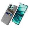 For Xiaomi Redmi Note 14 5G Case Cloth+Hard PC Phone Cover with Dual Card Slots