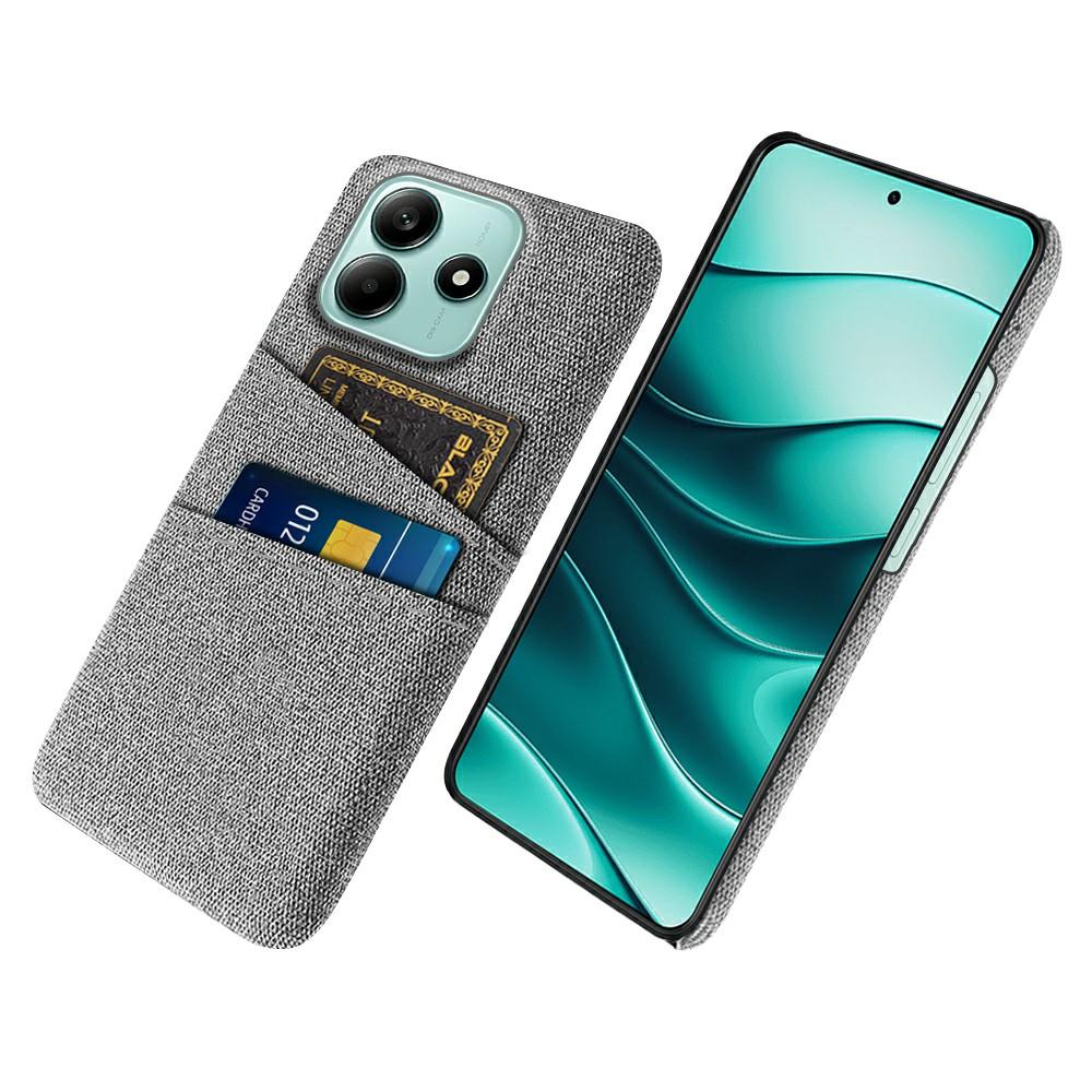 For Xiaomi Redmi Note 14 5G Case Cloth+Hard PC Phone Cover with Dual Card Slots