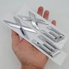 New 3D ABS Chrome Black Matte X3 Logo Nameplate Sticker Rear Trunk Emblem Badge Decals For BMW F25 E83 G01 M40i Car Accessories Tu2