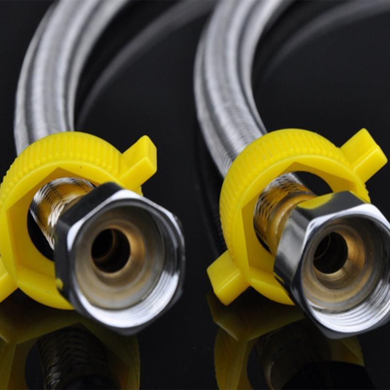 New 304 Stainless Steel Shower Hose Flexible Bathroom Water Pipe Silver Color Common Pumbing Hoses Bathr