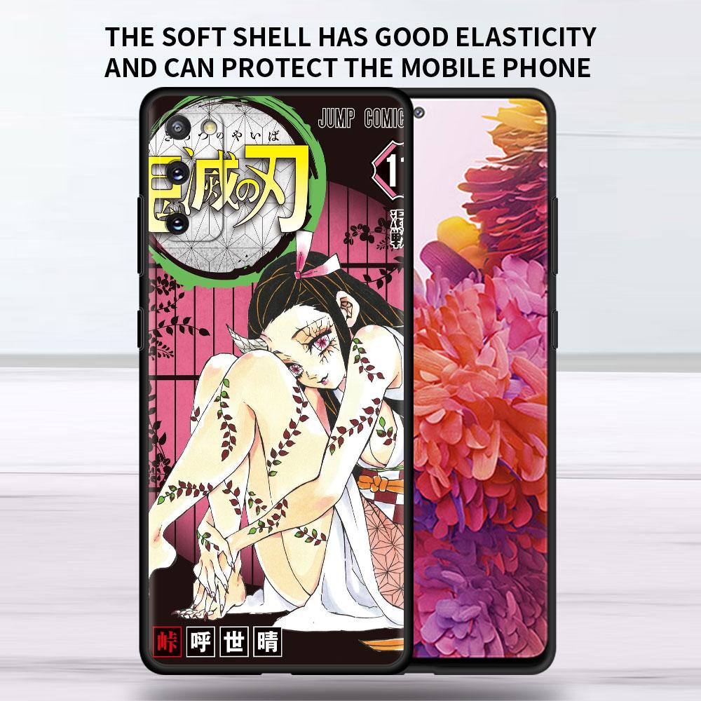 Soft Case For Samsung Galaxy Note 20 Ultra 10 Plus Lite A50 A70 A20 A40 A20e 9 8 A60 A10e Funda Phone Cover Demon Slayer Shell